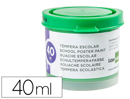 40ml. témpera escolar Liderpapel verde